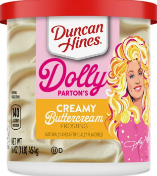 DUNCAN HINES Dolly Parton's Creamy 'Buttercream' Frosting  Kuchencreme 454gr